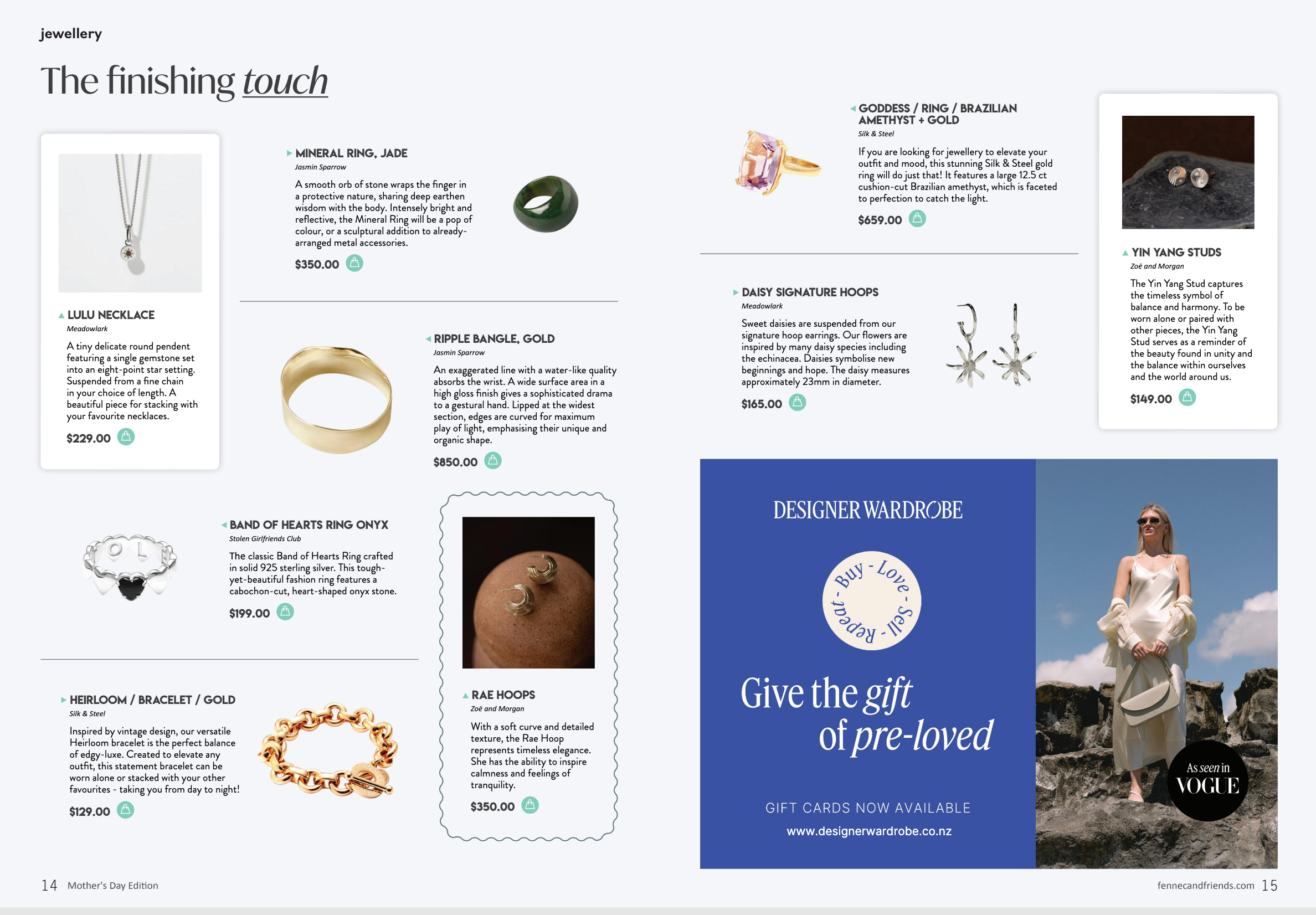Silk & Steel Heirloom bracelet featured in Fennec Magazine
