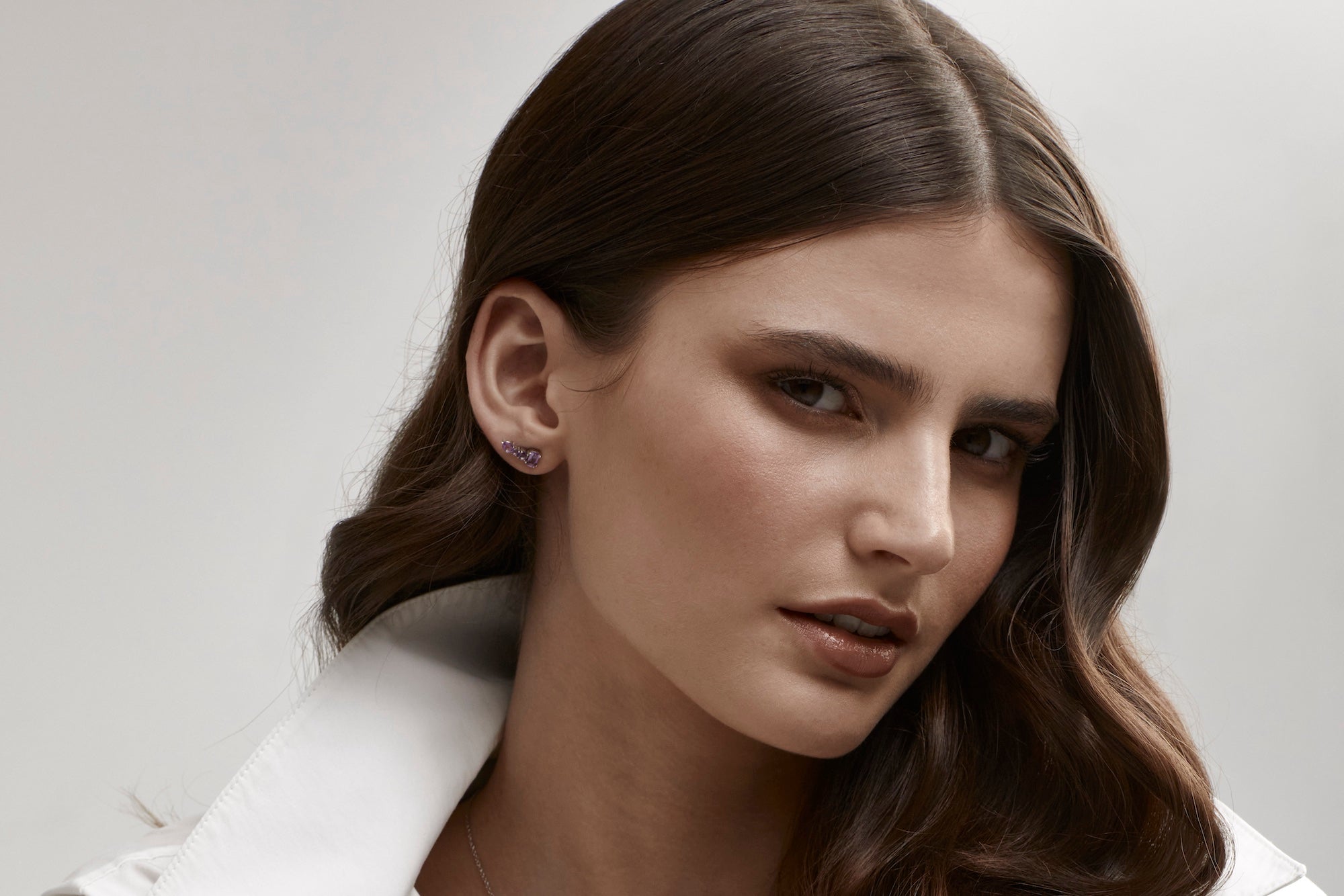 Silk & Steel Gemstone Earrings