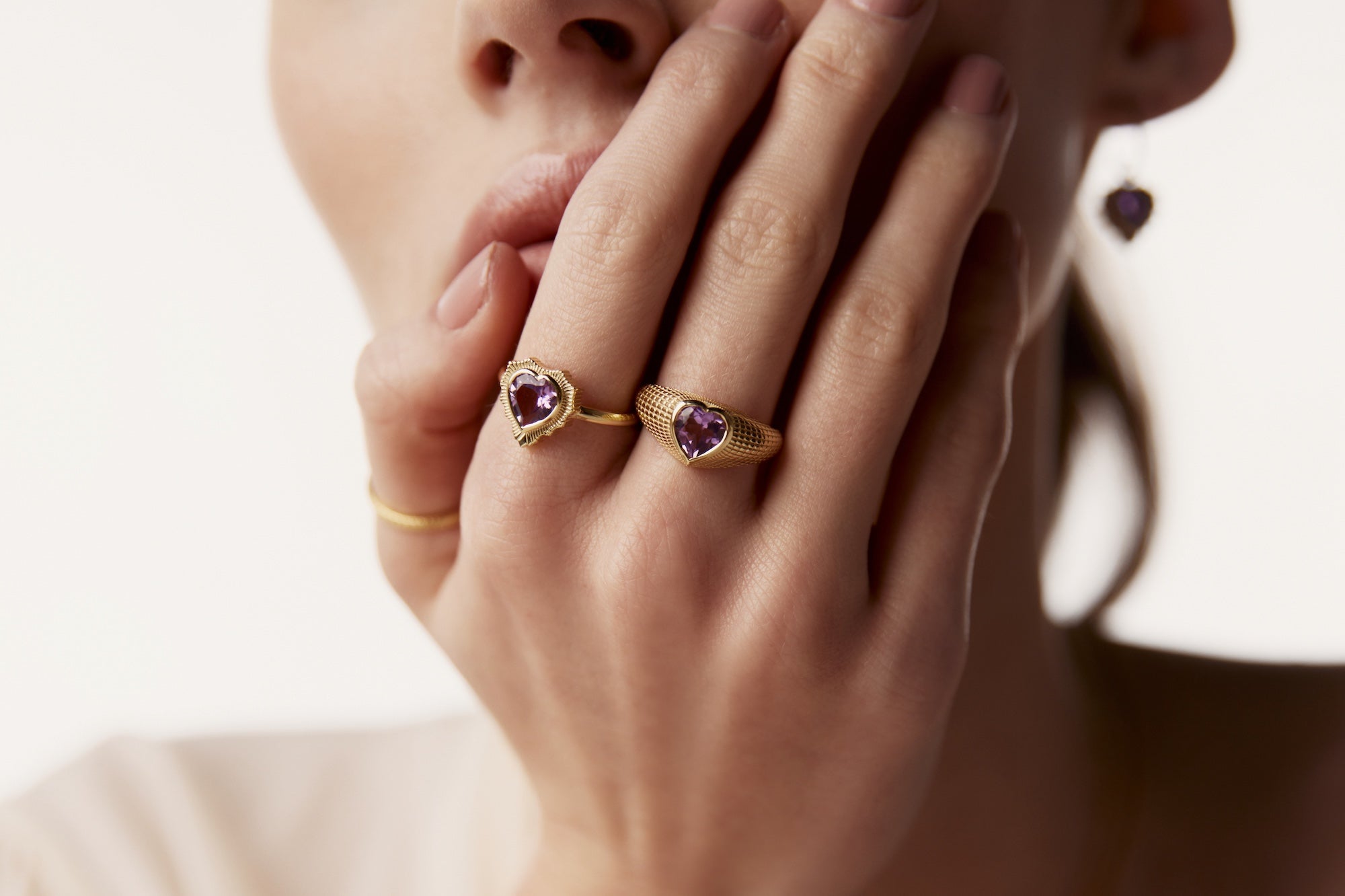 Silk & Steel Gemstone Rings