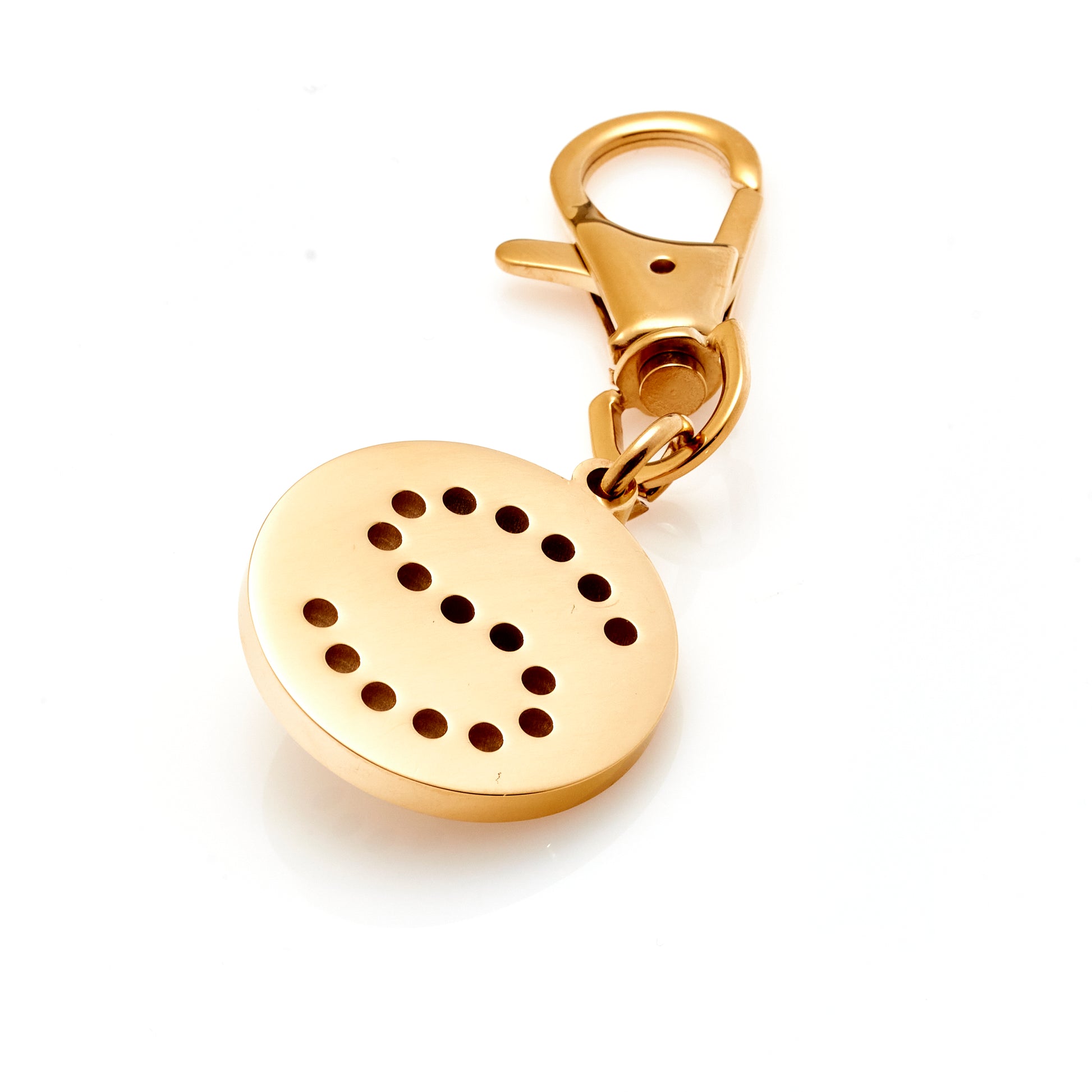 Silk & Steel Jewellery signature S key charm in gold-plated stainless steel