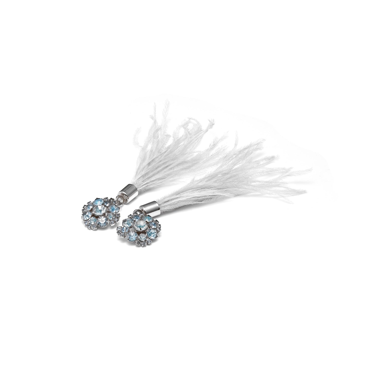 Blue Weiss Crystal Earrings