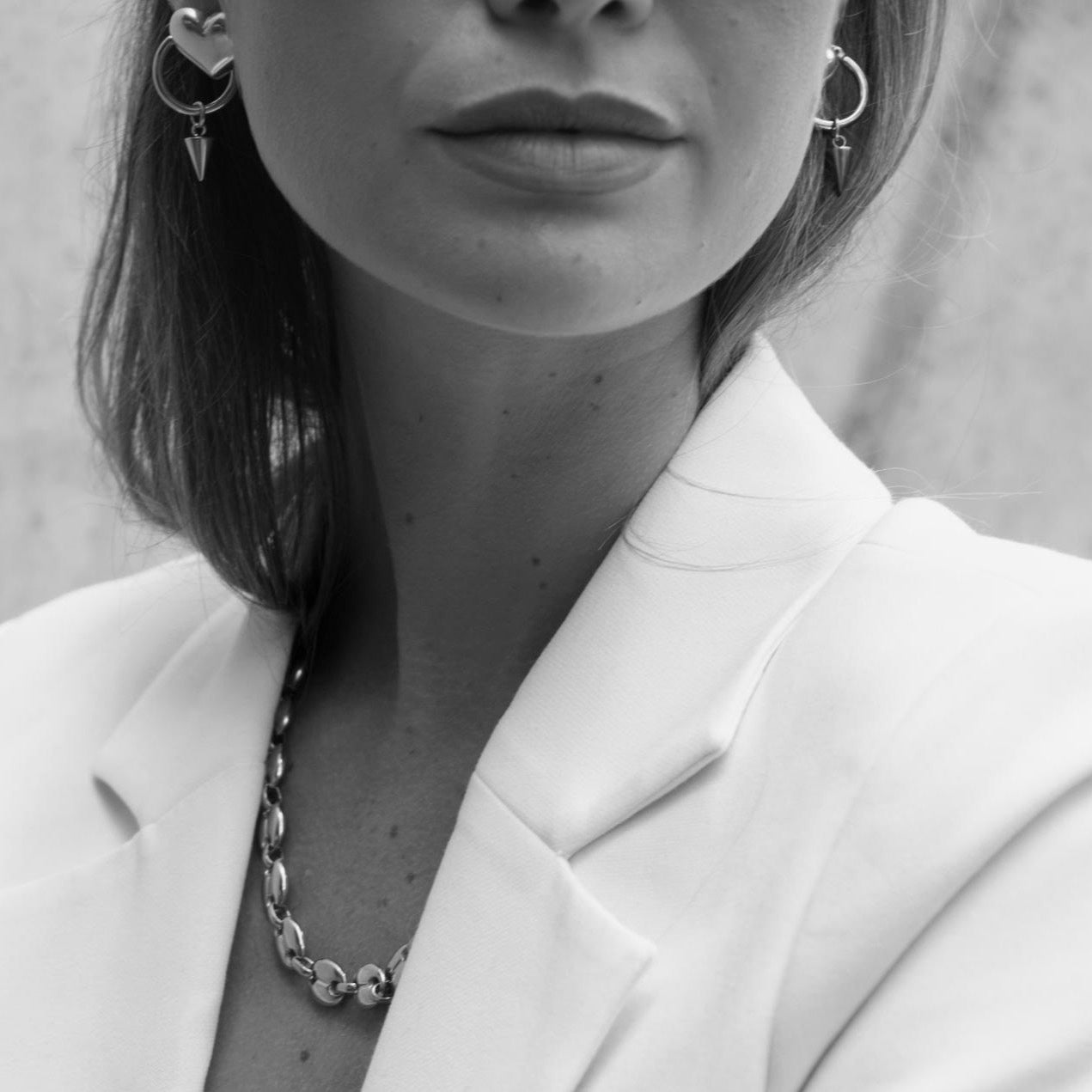 Silk & Steel Jewellery Silver Kate Hoops