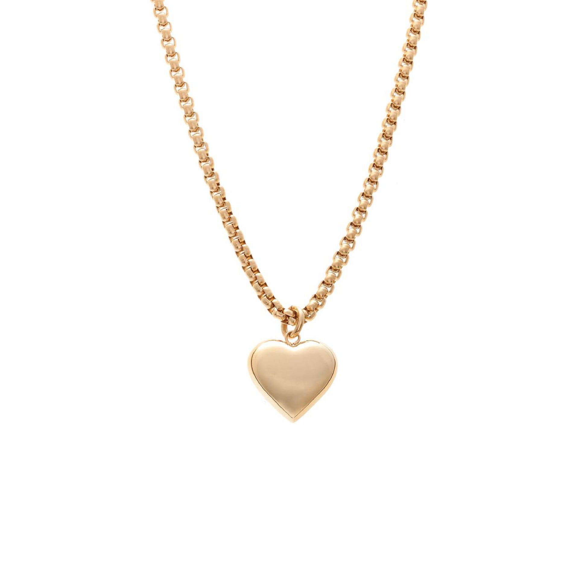 Silk & Steel Jewellery Bisous Necklace Gold Stainless Steel