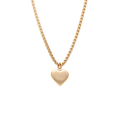 Silk & Steel Jewellery Bisous Necklace Gold Stainless Steel