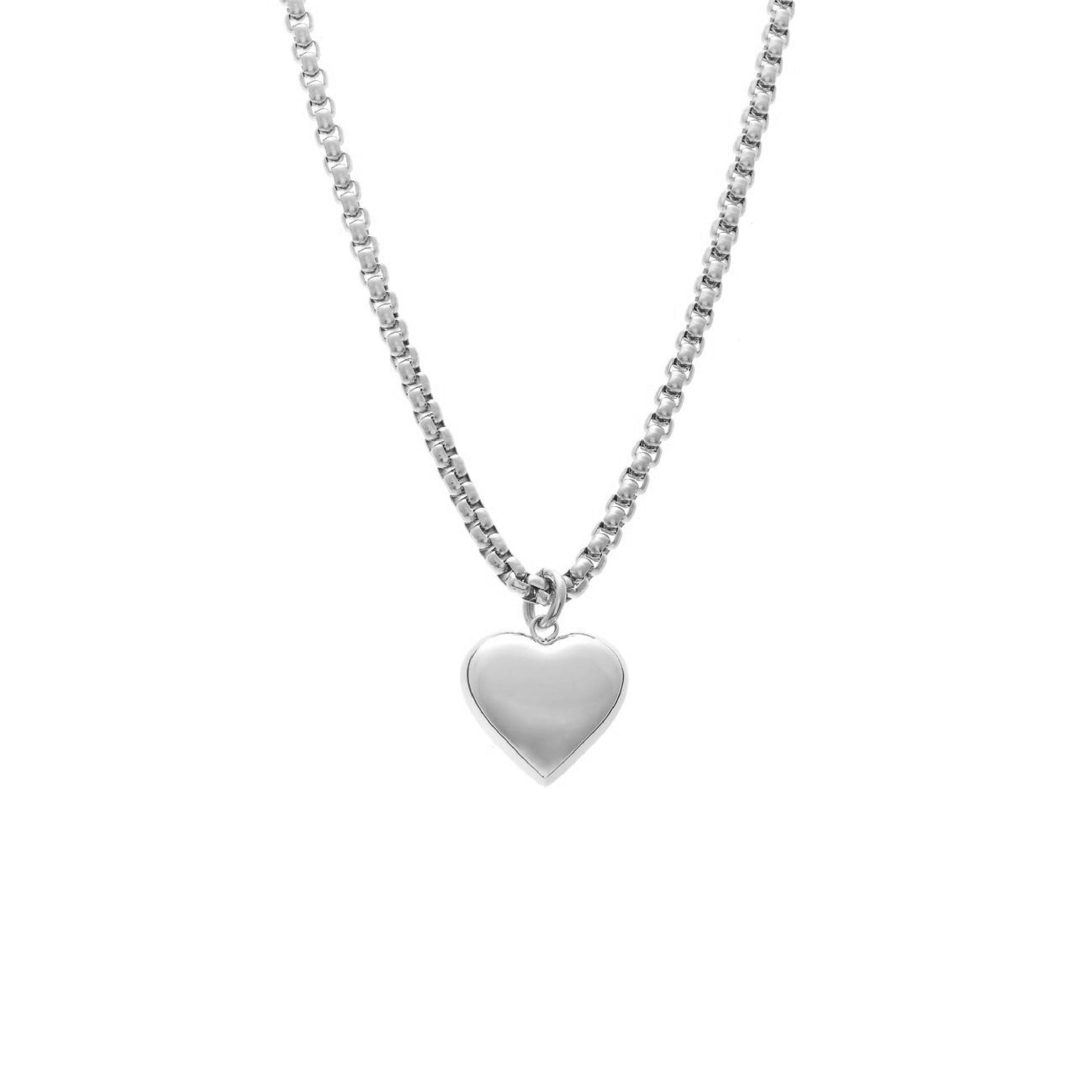 Silk & Steel Jewellery Bisous Necklace Silver Stainless Steel