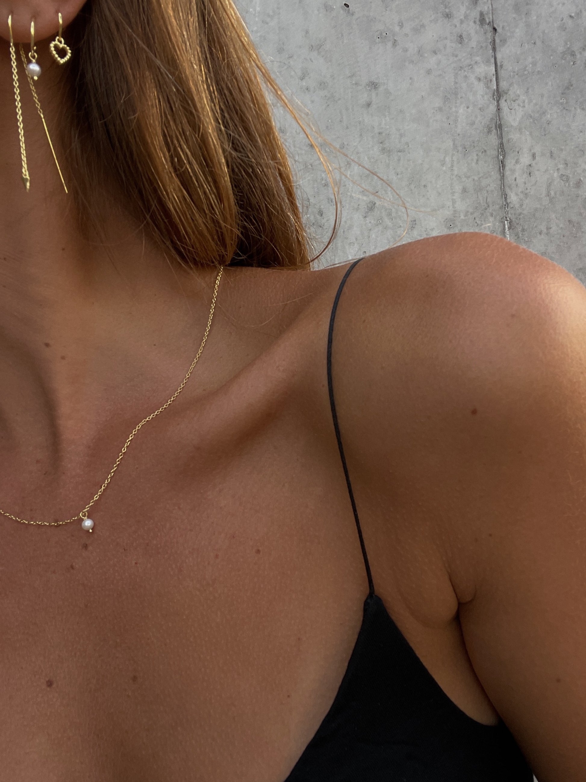 Silk & Steel Jewellery Superfine Mini Pearl Hoops Silver