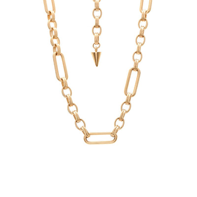 Silk & Steel Jewellery Luxe Necklace Gold Stainless Steel