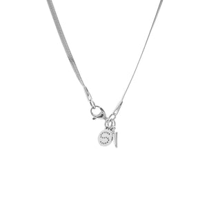 Silk & Steel Herringbone Necklace Silver Men's Jewellery
