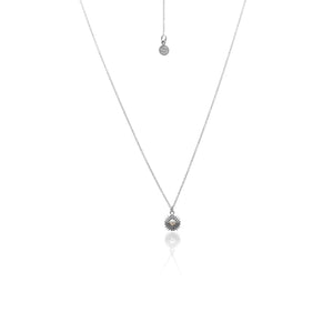 Silk & Steel Jewellery Petite Perle Necklace – Pearl + Silver