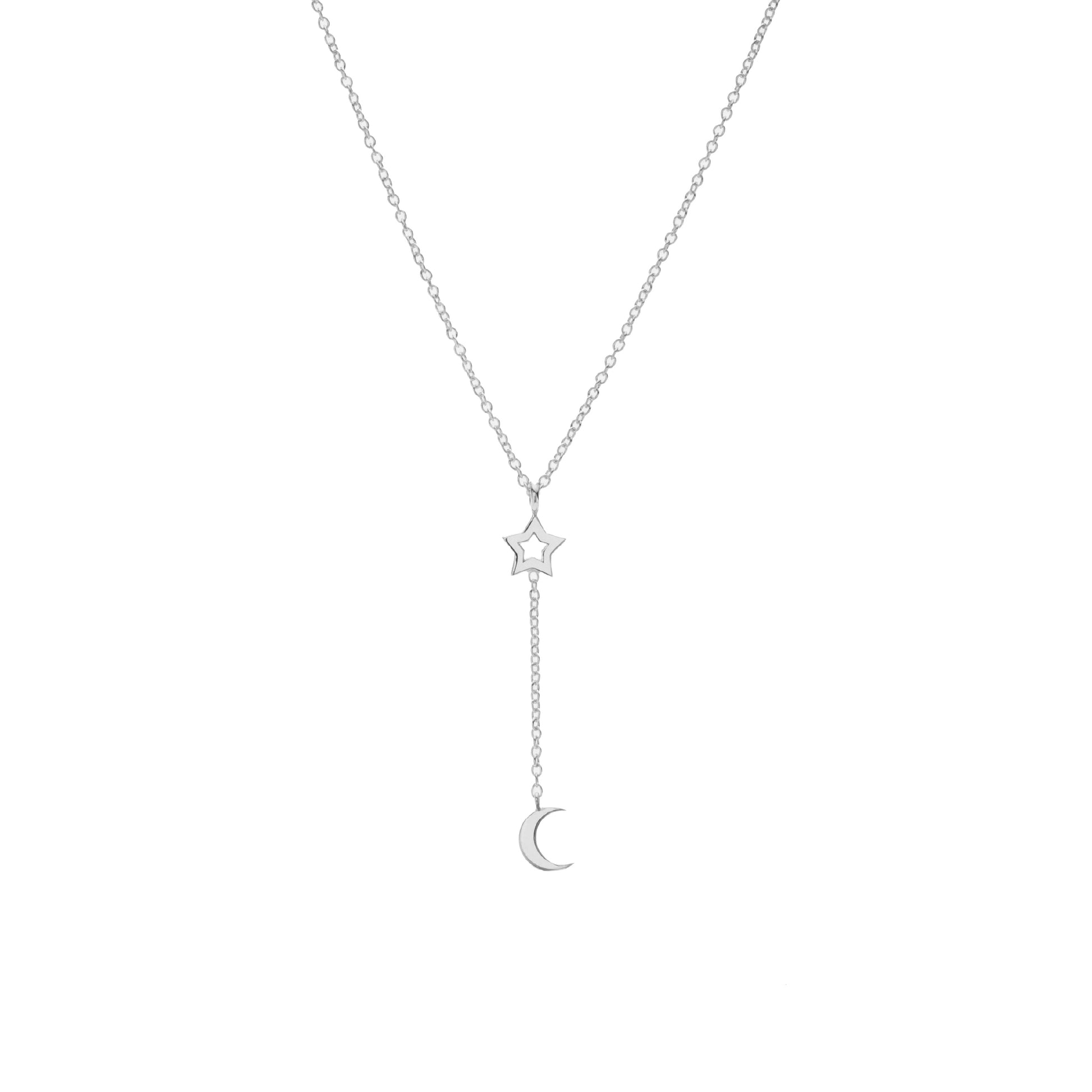 Silk & Steel Jewellery Superfine Starry Night Necklace Silver