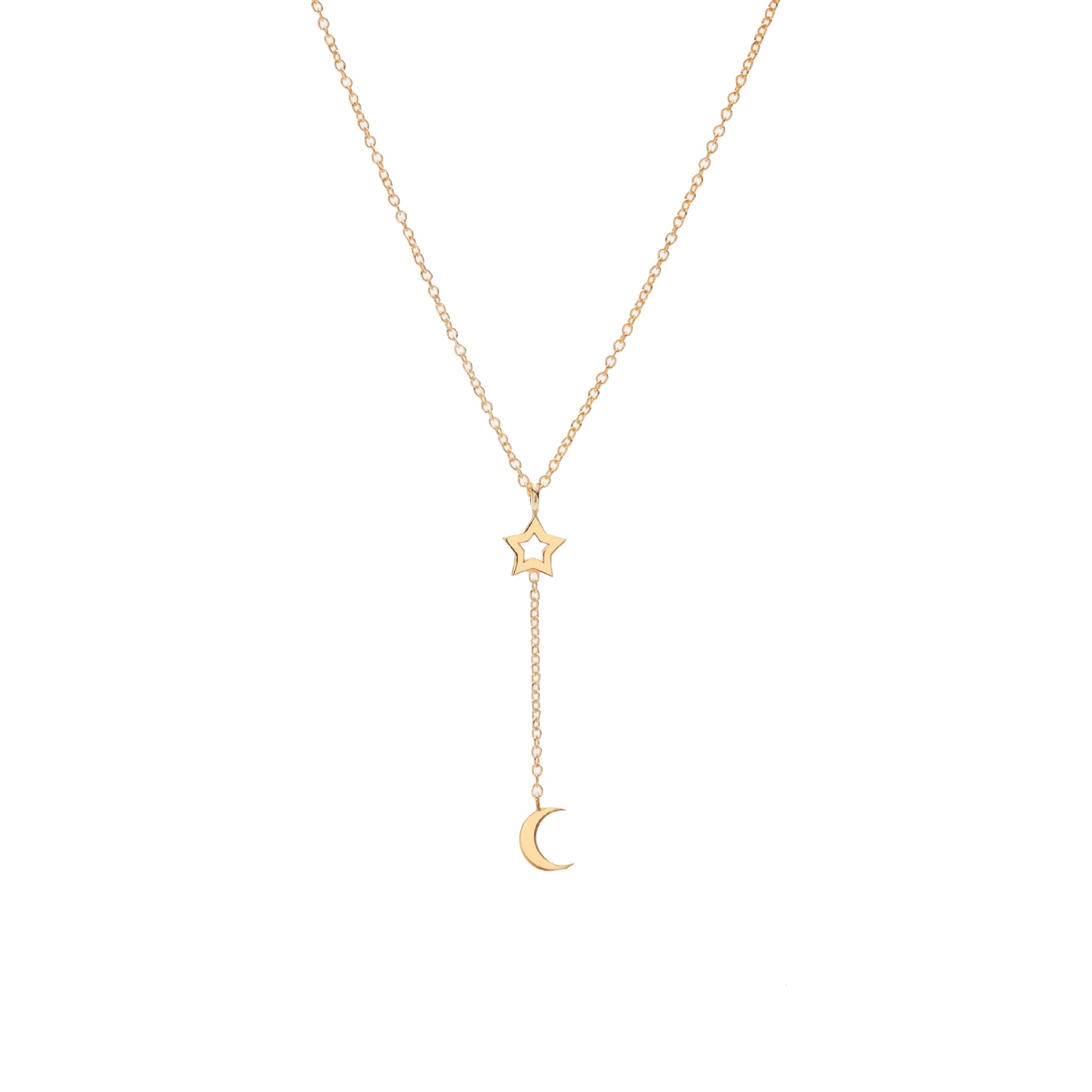 Silk & Steel Jewellery Superfine Starry Night Necklace Gold