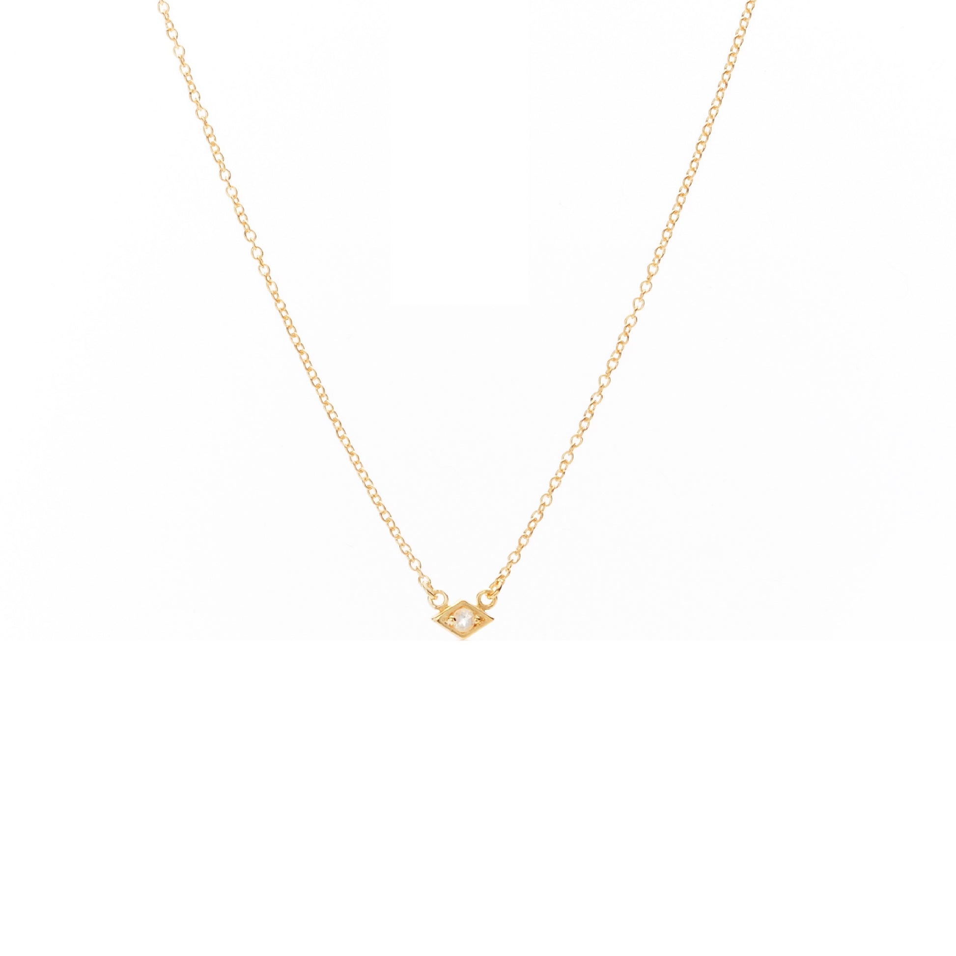 Silk & Steel Jewellery Superfine Keepsake Necklace Rose Quartz + Gold