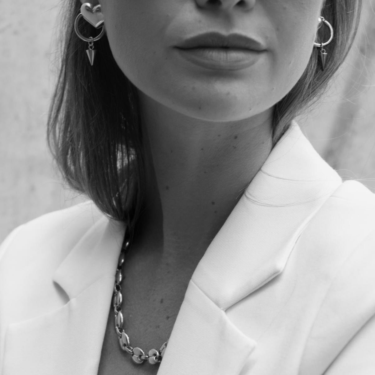 Valentina Stud Earrings Silver