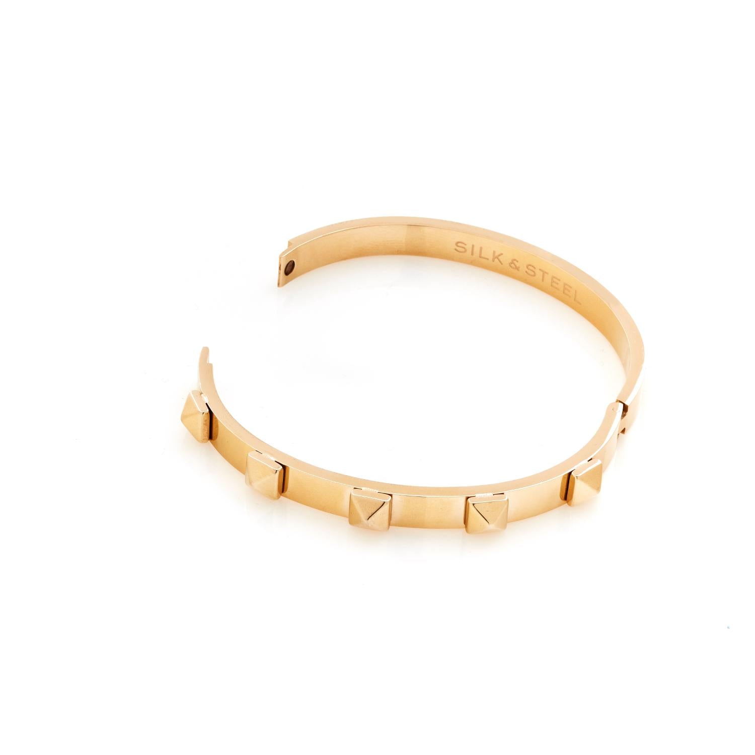Silk & Steel Jewellery Rock Glam Bangle Gold
