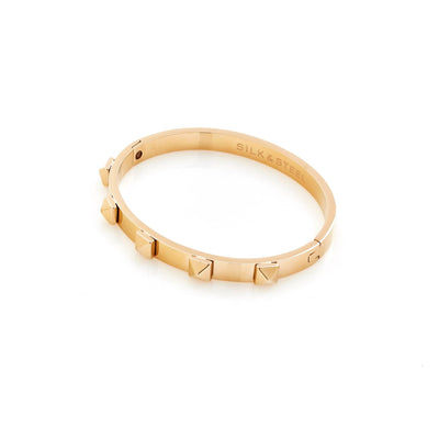 Silk & Steel Jewellery Rock Glam Bangle Gold