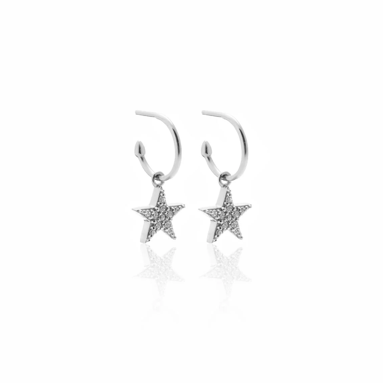 Lumiere Hoop Earrings Silver