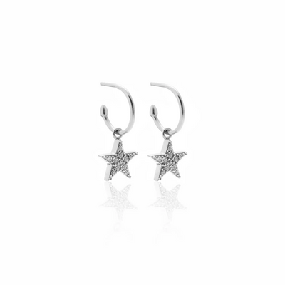 Lumiere Hoop Earrings Silver