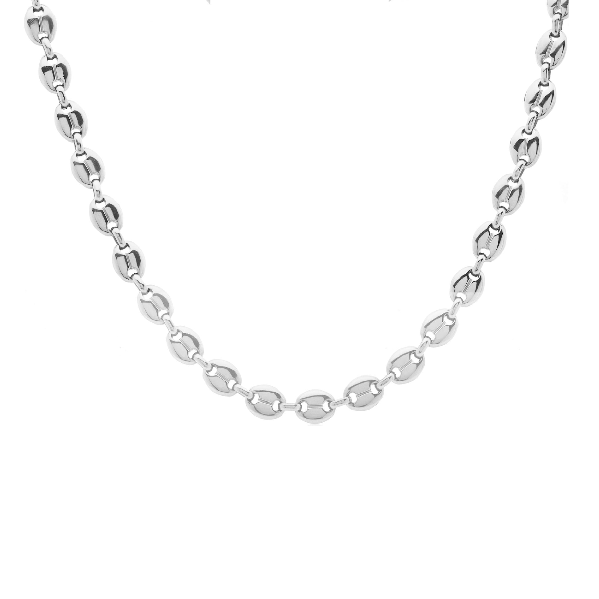 Silk & Steel Jewellery Mariner Chain Necklace Silver