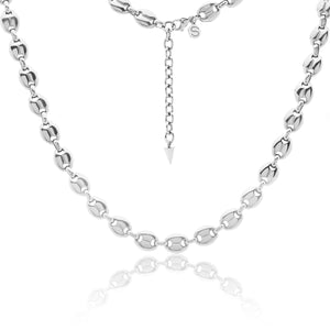 Silk & Steel Jewellery Mariner Chain Necklace Silver