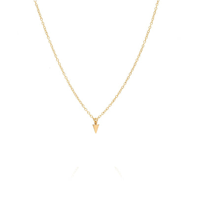 Silk & Steel Jewellery Superfine Mini Spike Necklace Gold
