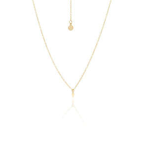 Silk & Steel Jewellery Superfine Mini Spike Necklace Gold