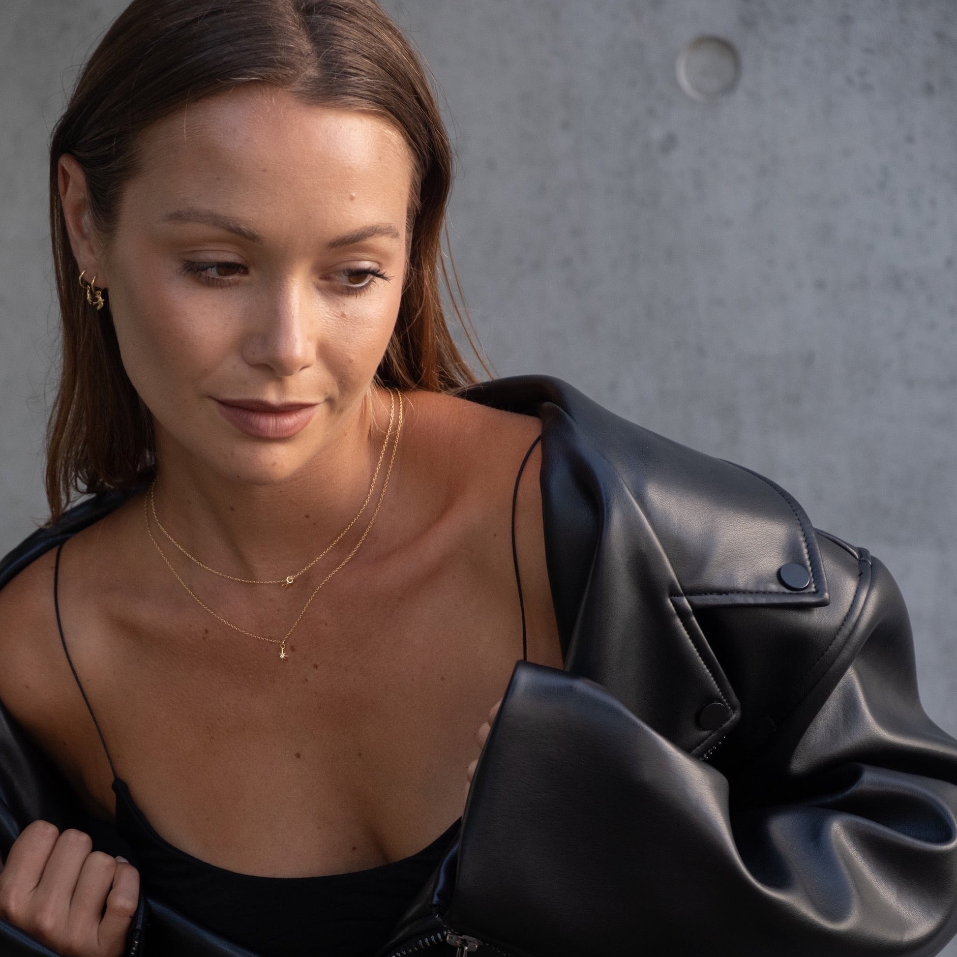 Silk & Steel Jewellery Superfine Talisman Petite Swallow Hoops Gold