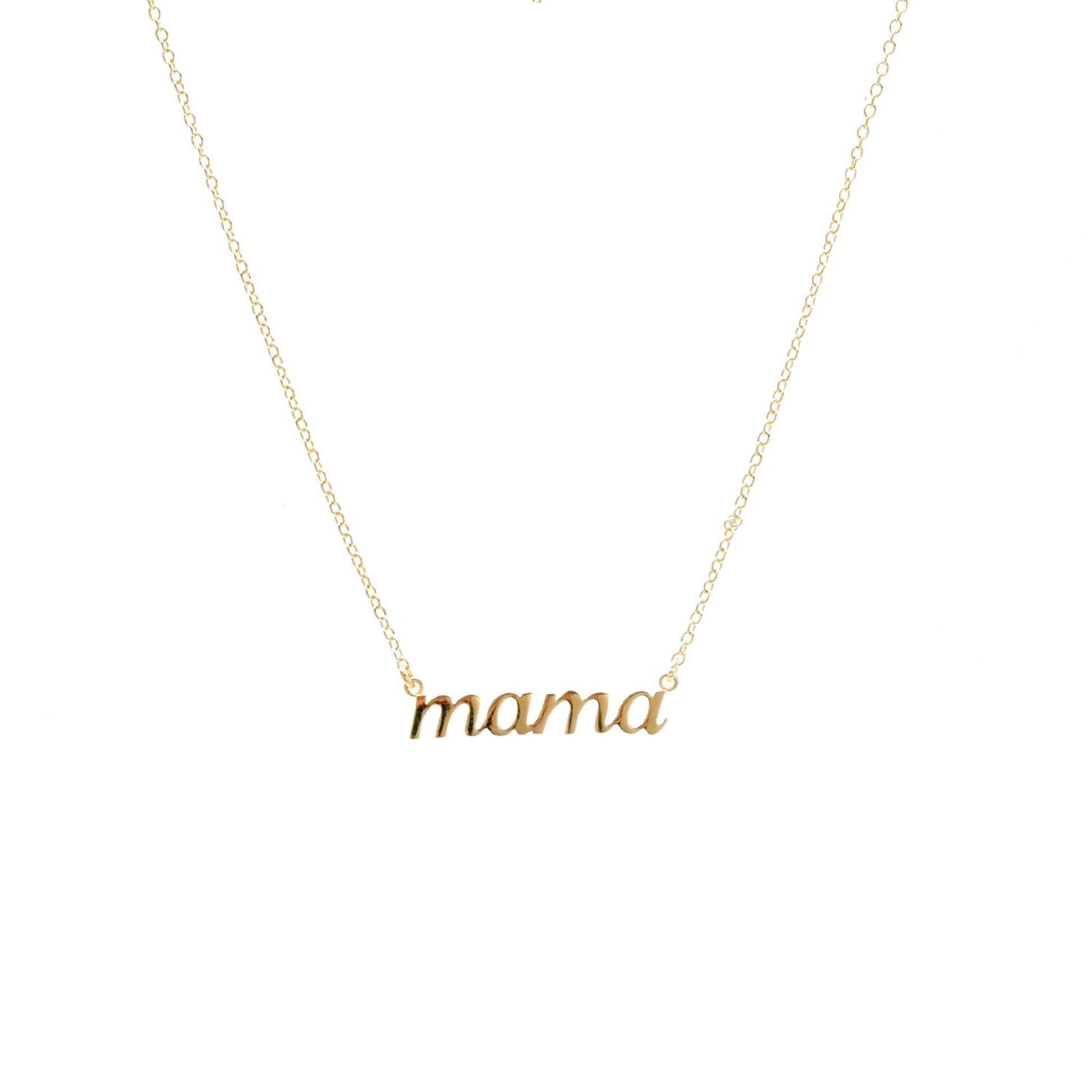 Silk & Steel Jewellery Superfine Mama Necklace Gold