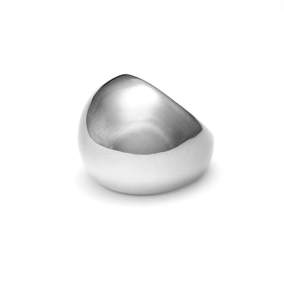 Dome Ring in stainless steel | Silk & Steel Jewellery