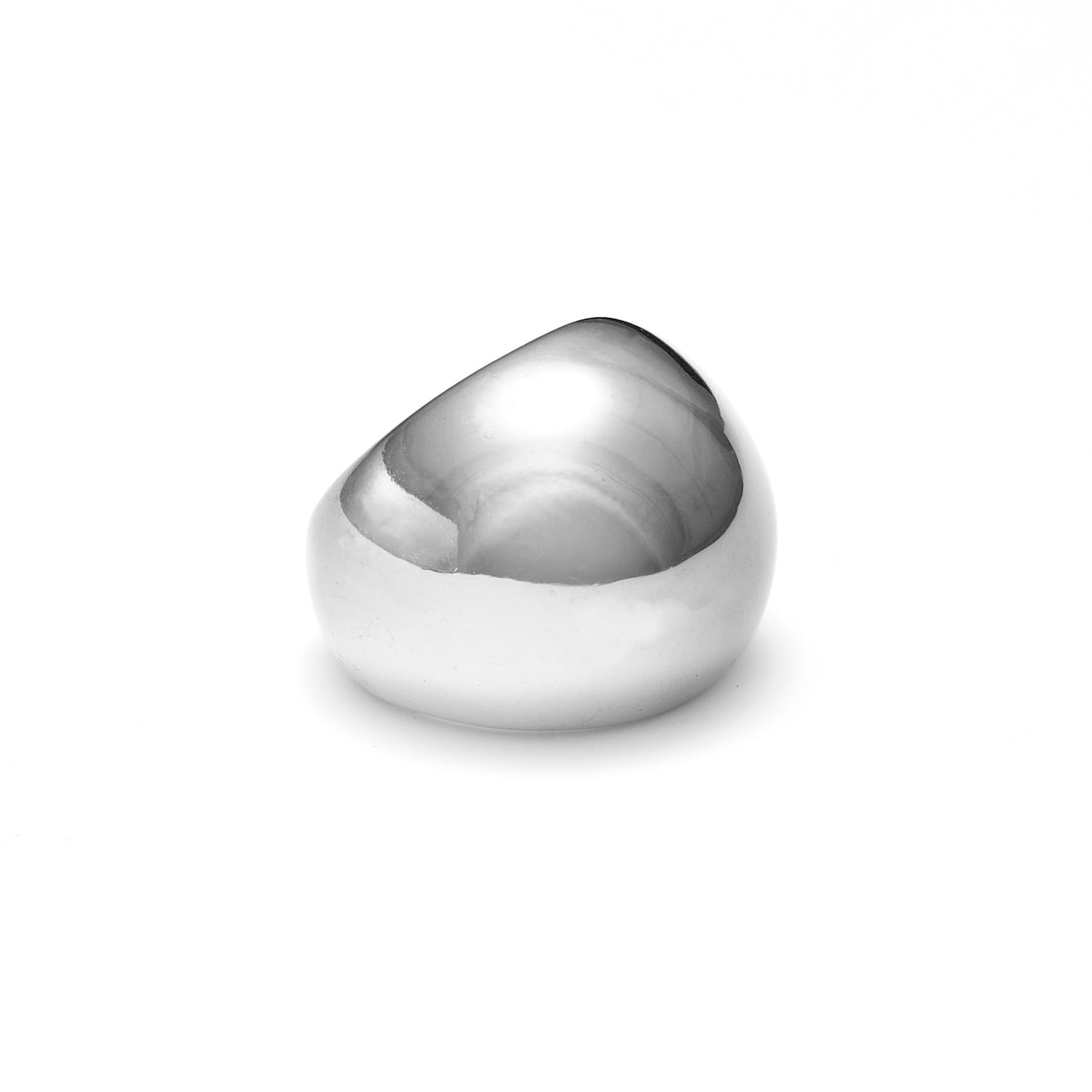 Dome Ring in stainless steel | Silk & Steel Jewellery