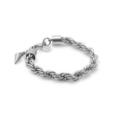 Silk & Steel Eclipse bracelet in silver stainless steel.