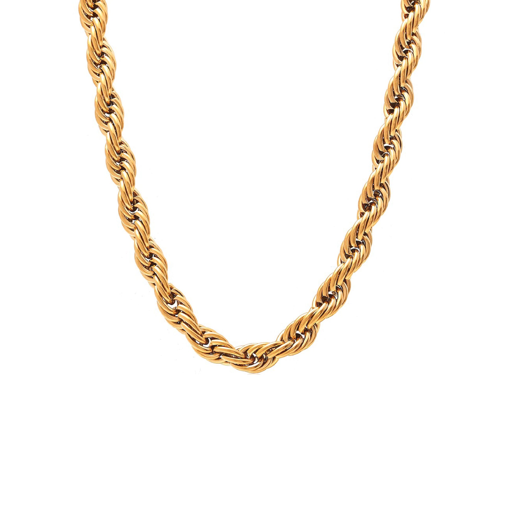 Silk & Steel Eclipse Necklace with in 14k gold-plated stainless steel