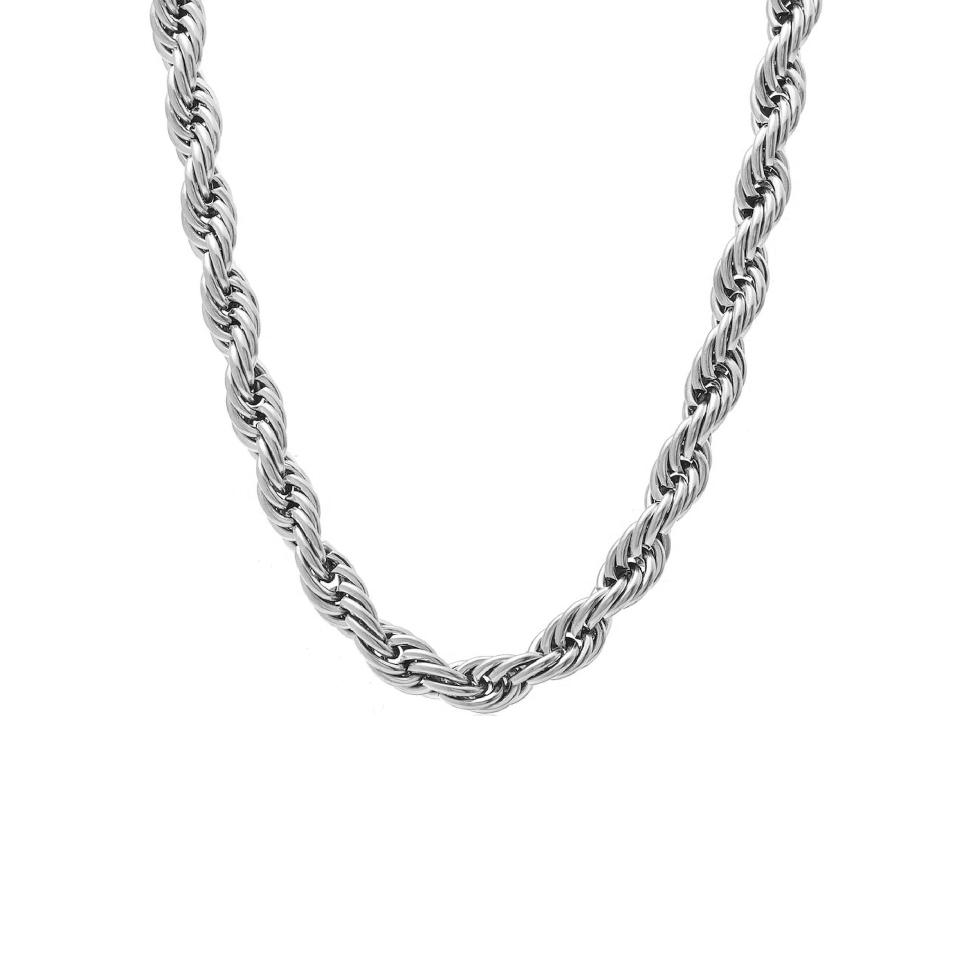 Silk & Steel Eclipse Necklace in silver stainless steel.