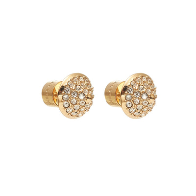 Voltage Stud Earrings in 14k gold-plated stainless steel with Cubic Zirconias | Silk & Steel Jewellery