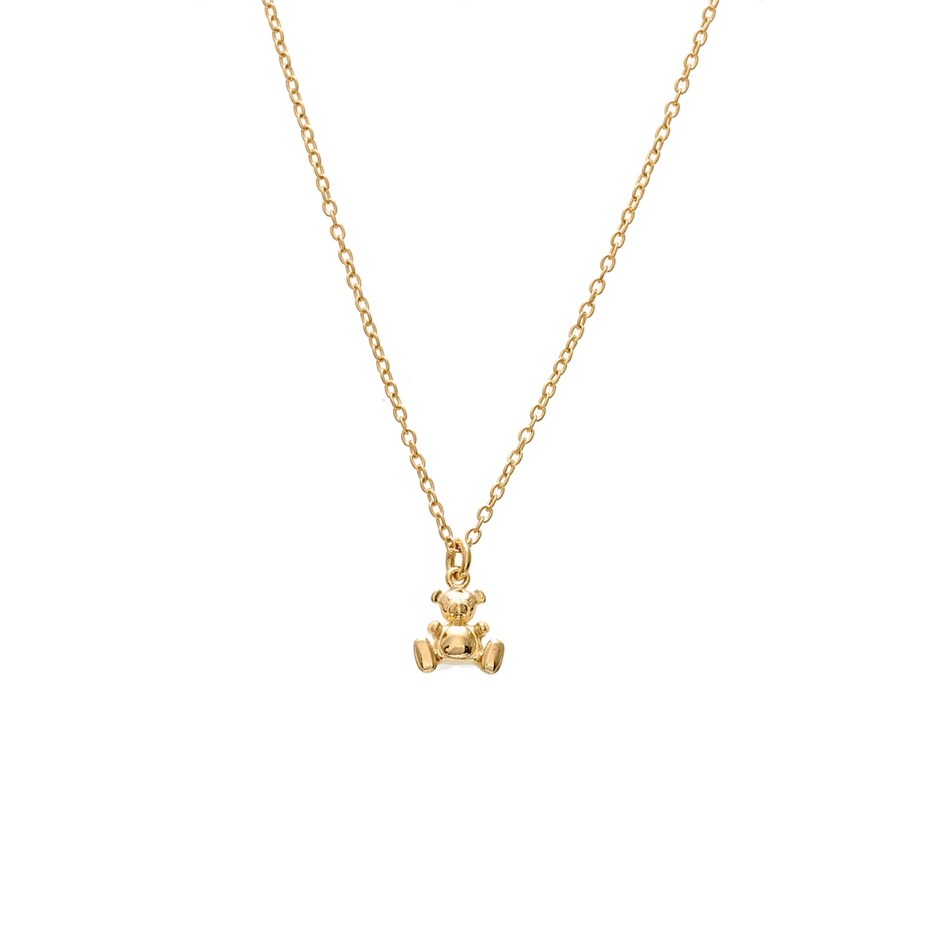 Silk & Steel x Cystic Fibrosis Fred Bear Necklace Gold