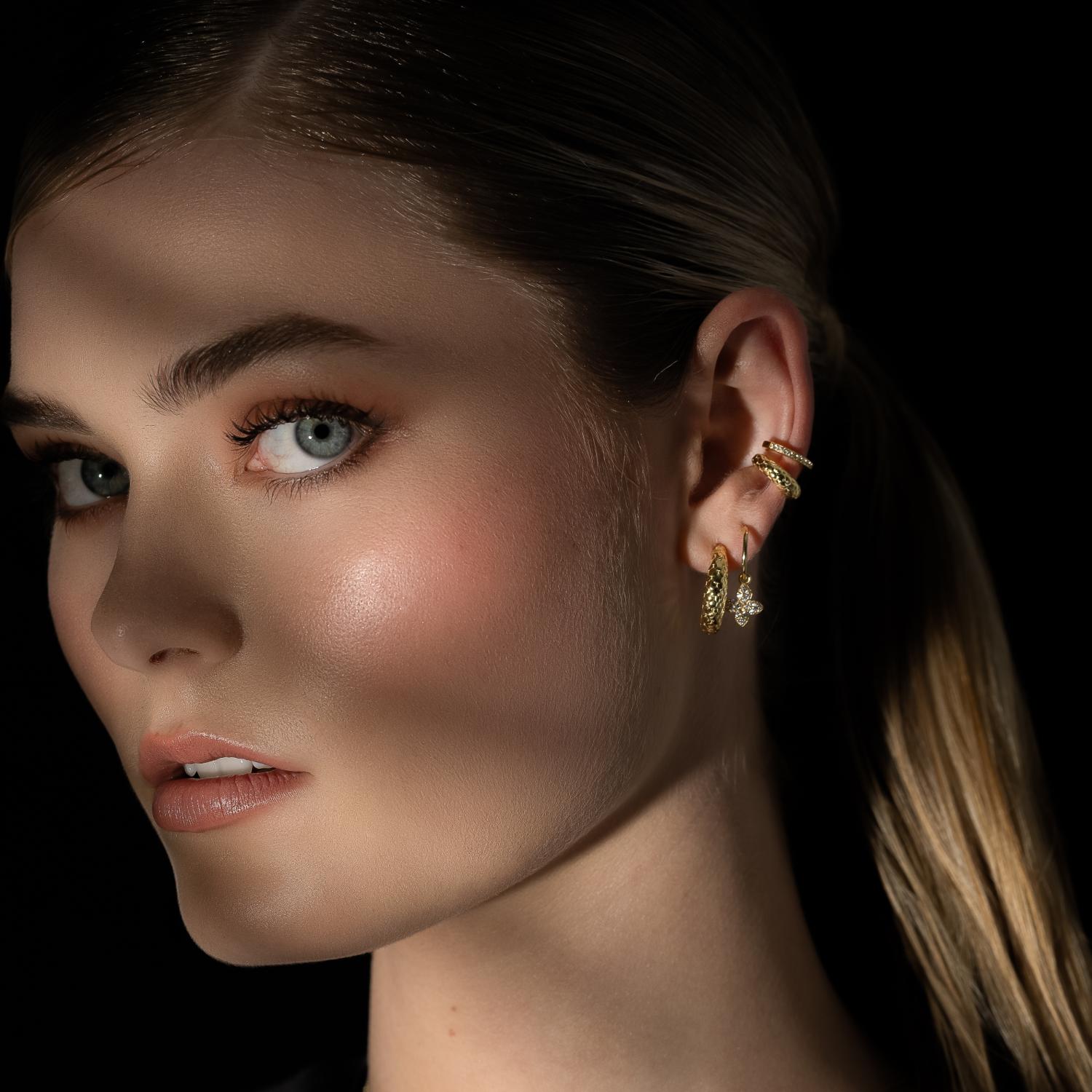 Silk & Steel Infinity Ear Cuff Silver Sterling Silver