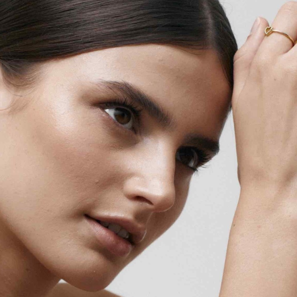 Silk & Steel Jewellery Superfine Cutout Heart Ring Gold