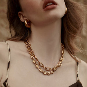 Silk & Steel Jewellery Mariner Necklace Gold