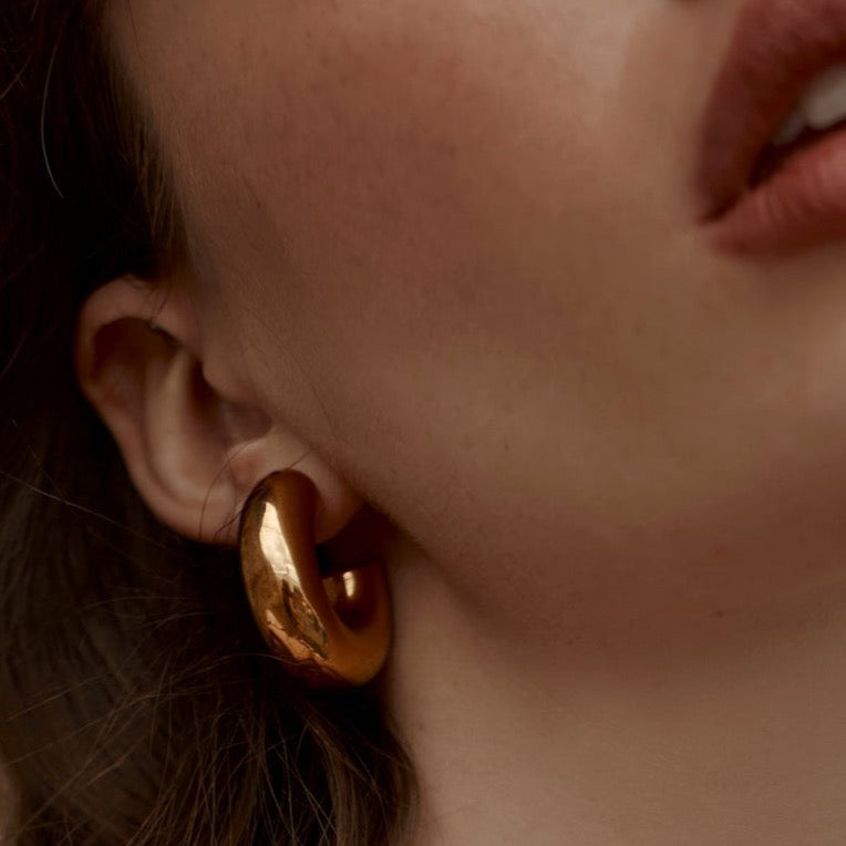 Silk & Steel Jewellery Sunrise Hoops Silver