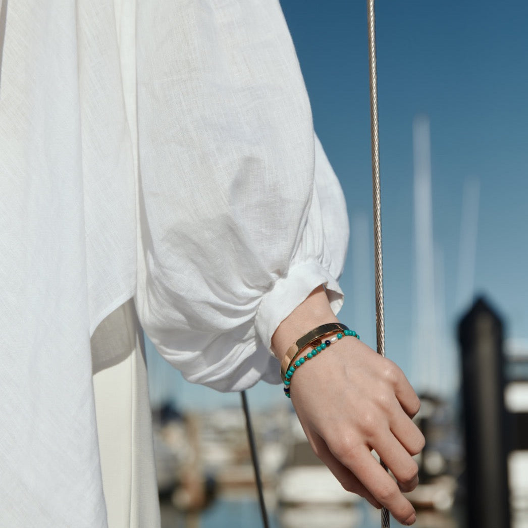 Silk & Steel Jewellery Luccia Bangle Gold