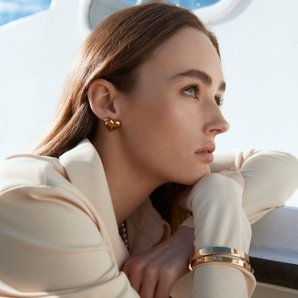 Silk & Steel Jewellery Valentina Stud Earrings Silver