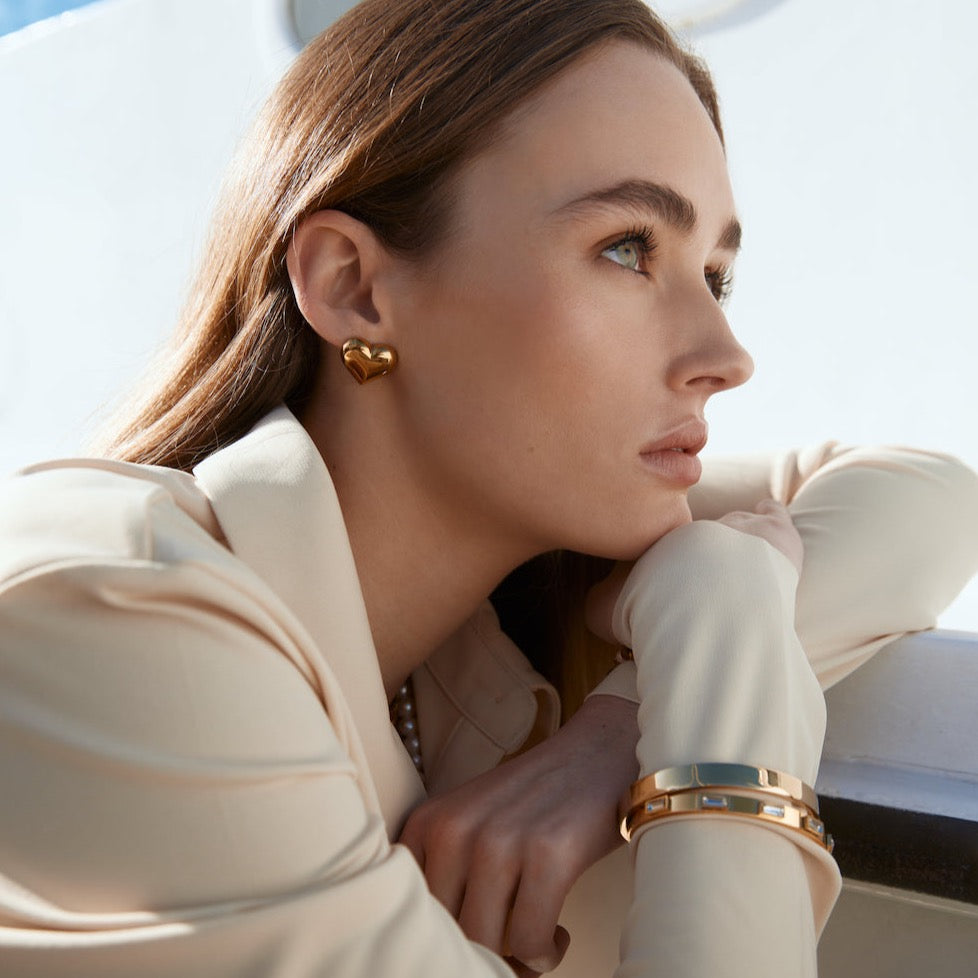 Silk & Steel Jewellery Luccia Bangle Gold