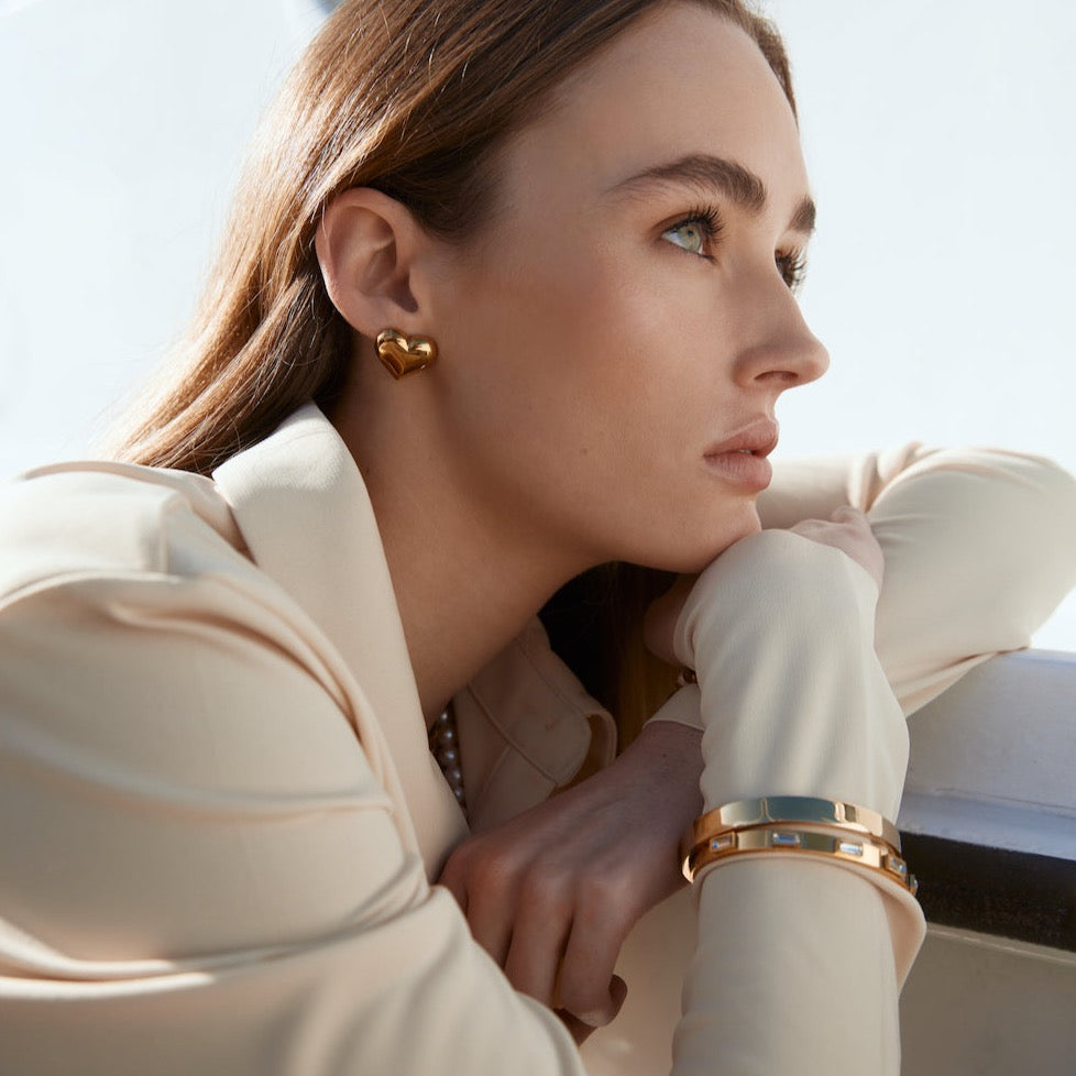 Silk & Steel Jewellery Luccia Bangle Silver