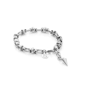 Silk & Steel Jewellery Capri Men's Silver Chain Bracelet Silver