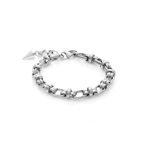 Silk & Steel Jewellery Capri Men's Silver Chain Bracelet Silver
