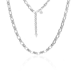 Silk & Steel Jewellery Men's Silver Capri Chain Necklace