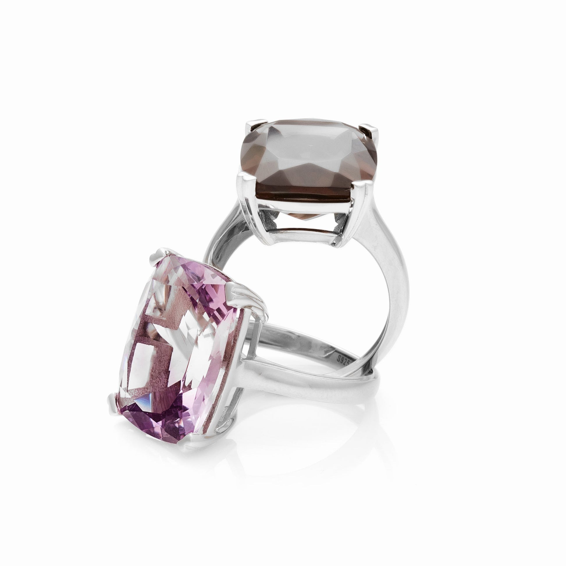 Goddess Ring Smokey Quartz + Silver