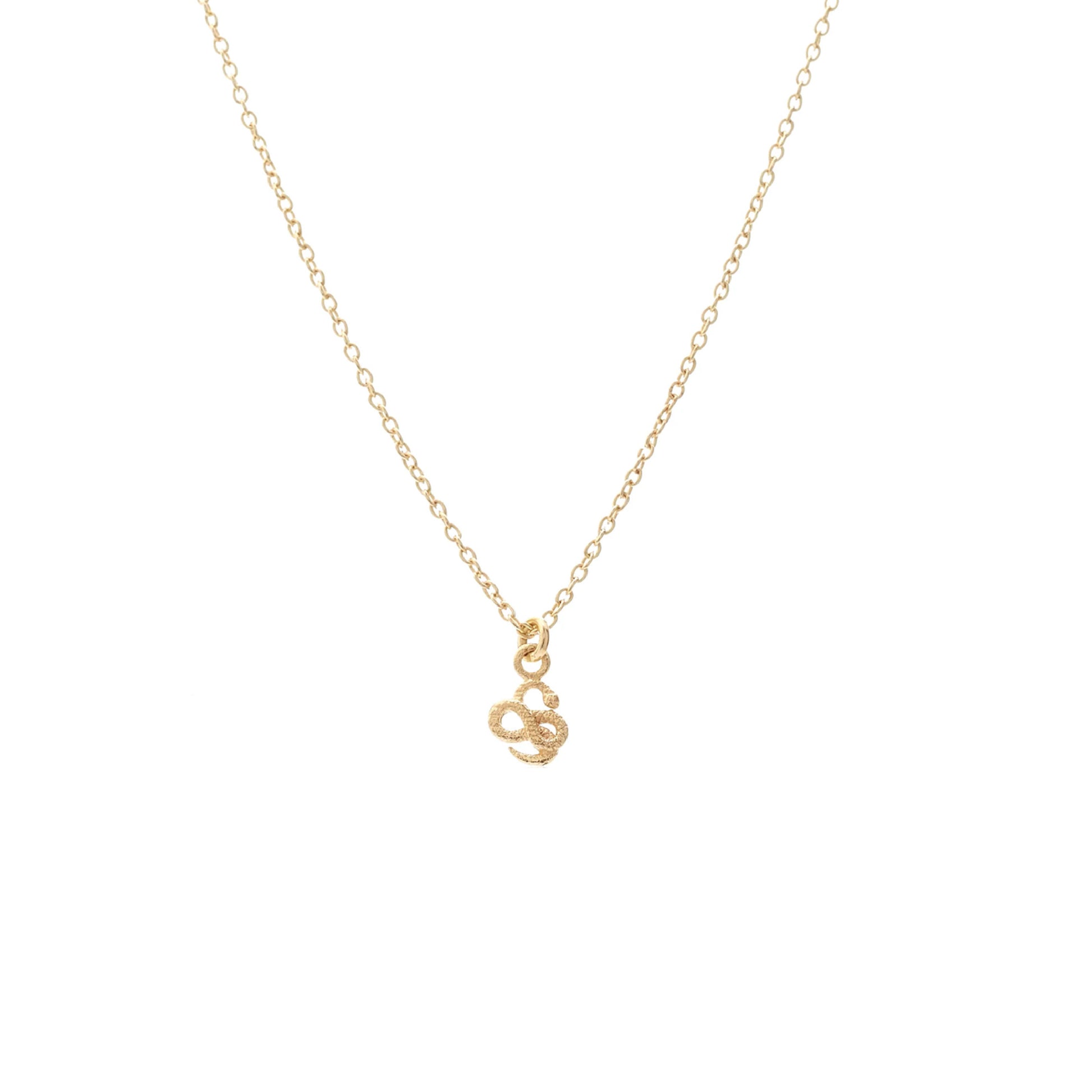 Silk & Steel Superfine Talisman Petite Serpent Necklace Gold