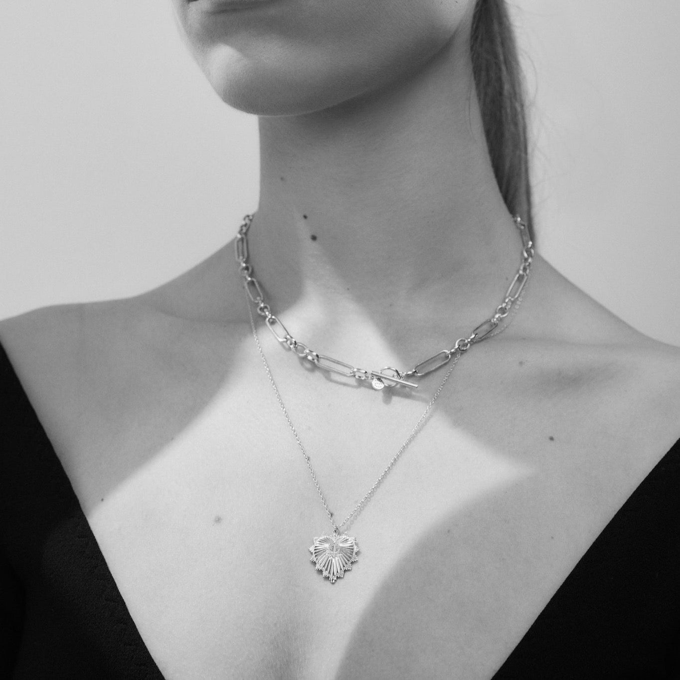 Silk & Steel Jewellery Heart of Love Talisman Necklace Gold Rose Quartz