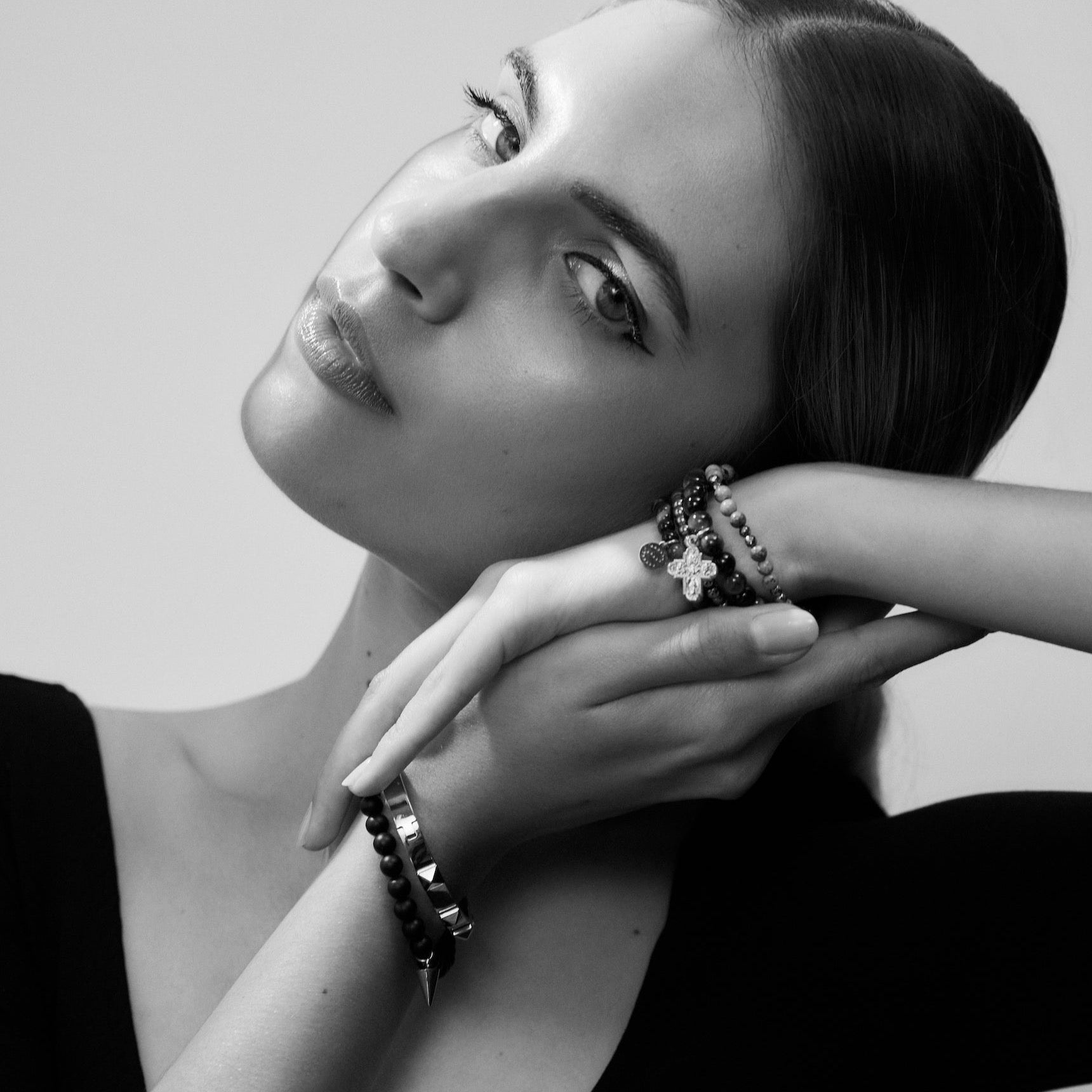 Silk & Steel All For One Black Onyx Bracelet