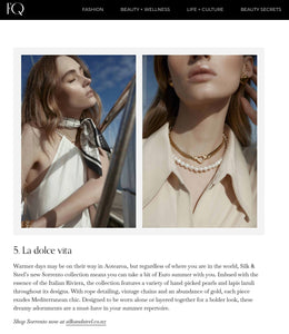 Silk & Steel Jewellery Sorrento Collection Fashion Quarterly